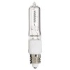 SATCO 4pk 75 Watt T4 Clear 1250L Mini Candelabra Base