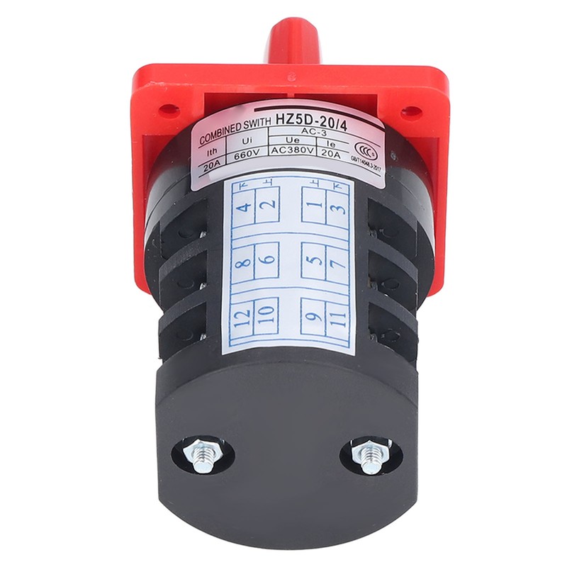BERM Changeover Switch Rotary Knob 3 Pole 3 Position Accessory
