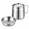 2L 304 Stainless Steel Deep Fat Fryer with Oil Strainer
