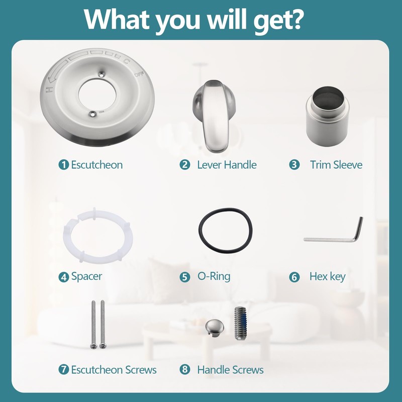 Ultrimkit Replacement for Delta 13/14 Series Shower Trim Kit, Shower