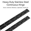 2 Pcs Piano Hinge, 250 x 30 x 1mm Iron