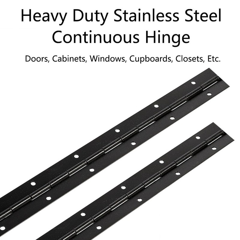 2 Pcs Piano Hinge, 250 x 30 x 1mm Iron