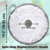 3 Pack Spin Mop Heads Replacement for 360° Rotating Round