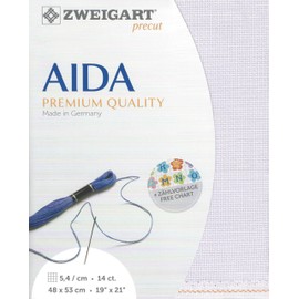 Zweigart Precut Stern-Aida 14 Count Lavender Bliss 3706/5050