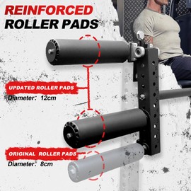 AHTAPFON Power Rack Mounted Leg Extension and Curl Machine Fit for18mm Aperture Adjustable Leg Extension Attachment for Home Gym, Leg Extensions Fitness Equipment for Leg Muscle Training