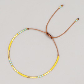 mizhu Miyuki Glücks Partner Armband Selber Machen Surfer Verstellbare Kettenarmband für Damen Mädchen, Freundschaft Gute Reise Talisman Wunsch Sicherheit Wohlstand Guard Ihre Liebe Geschenk