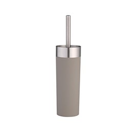 axentia Lena, bathroom accessory, brush and holder made of taupe, toilet set, stainless steel, 8.8 x 8.8 x 36.5 cm