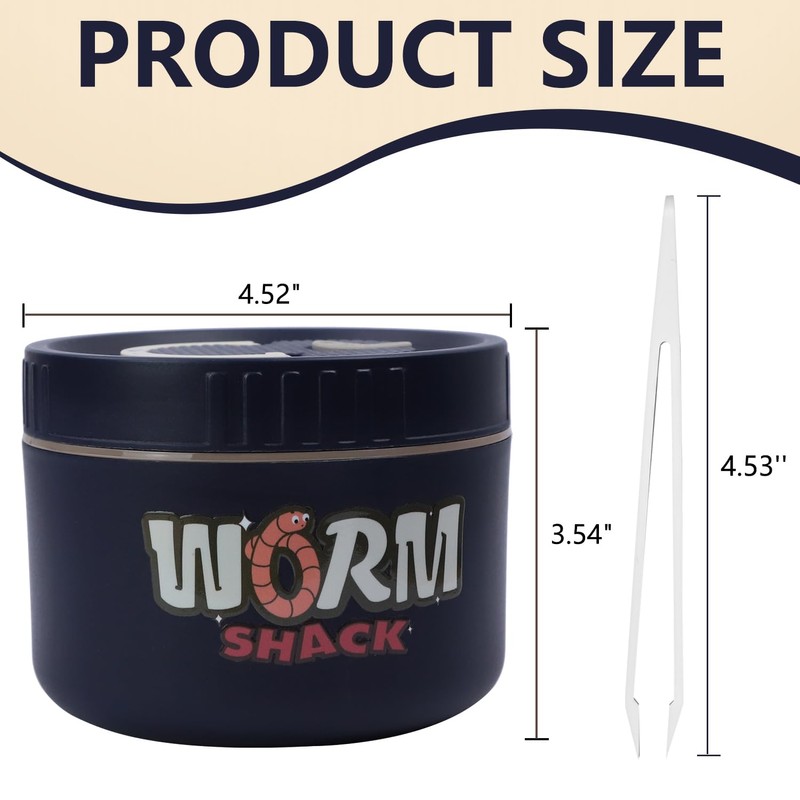 VKVXCLON Fishing Bait Container, Insulated Stainless Steel, Live Bait Storage,