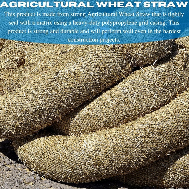 VBS - Straw Wattle - Straw Wattle, Wattles, Erosion Control,