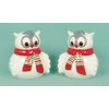 Festive Owls Christmas Salt & Pepper Set