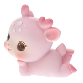 Generic Cute Deer Figurines Adorable Resin Statues for Tabletop Adornment for Home Office Car Decoration Lovely Animal Ornaments for Creative Giving