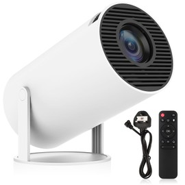 Safego Mini Projector Portable, Smart WiFi Projector with Bluetooth, 4K/ 200 ANSI Lumen TV Home Movie Projector, Support 5G WiFi6 Wireless Connection, Compatible with Android/Smart phone/Tablet/Laptop