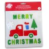 Christmas Winter Gel Window Clings - Merry Christmas Truck -