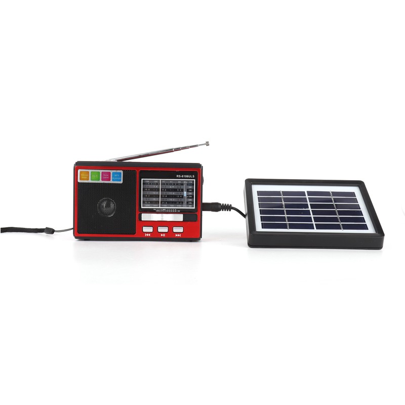 Radio FM AM SW Portable Radio Support Solar Battery Charging