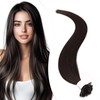 Elailite Bonding Extensions Real Hair Dark Brown 25 Strands 25