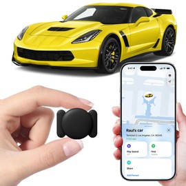 Mini GPS Tracker for Vehicles - Real-Time Tracking Car Tracker, Hidden Magnetic Car Tracker Device, No Monthly Fee/No Subscription/No SIM Required, Global Coverage Location for Cars, Kids, Pets