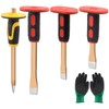Mardatt 5Pcs Heavy Duty Masonry Chisel Set with Hand Guard
