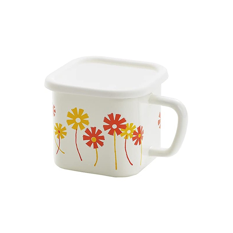 Tamahashi ADR-31 Storage Container, Square Pot, Enamel, 55.1 fl oz