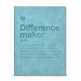 KSFFWQIN Difference Maker Definition Notebook Journal Thank You Gifts for Coworker Boss Mentor Teacher, Difference Maker Retirement Gifts Writing Notebook