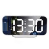LED Mirror Electronic Clock Adjustable Brightness 6.7 Inch HD Digital