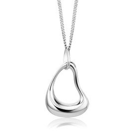 Miore Ladies 925 Sterling Silver Pendant with 45 cm Curb Chain