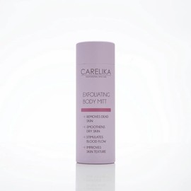 CARELIKA Professional Exfoliating Body Mitt – Gentle Purple Scrubber for Dead Skin Removal and Smooth Skin