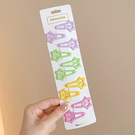 eipatu Patching Pin, Hair Clip, Hairpin for Kids, Children, Bangs, Girls, Accessories, Hair Ornament, Hair Clip, Arrangement Pin, Color Pin, Cute, 10 Piece Set (E2)