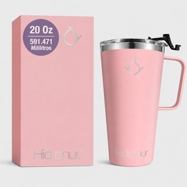 Termo de Acero Inoxidable con Doble Aislamiento, Termo Trmico 20 oz (591.471 ml), Termo para Caf con Tapa Hermtica Antifugas, 24 Hrs de Agua Caliente 