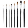 Sable Watercolour Brushes, 8PCS Kolinsky Sable Brushes & Genuine Squirrel