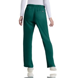 BARCO Grey's Anatomy Women's Riley Pant, Easy Care Medical Scrub Pant w/ 5 Pockets & Flared Leg Hunter Green