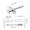 sourcing map Plunger Latches Spring-Loaded Stainless Steel 7mm Dia Head