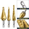 TITANIUM Step Drill Bit Set Unibit Industrial Reamer reaming 28