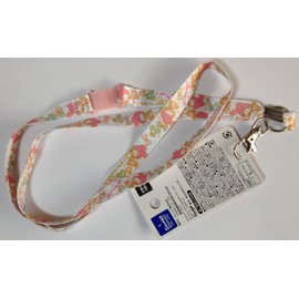 Sanrio My Melody Cell Phone Digital Camera Charm Lanyard 52cm, Iron Polyester, Moonstone Pearl, No Gemstone moonstone