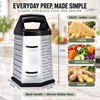6-Sided Stainless Steel Box Grater for Everyday Food Prep –