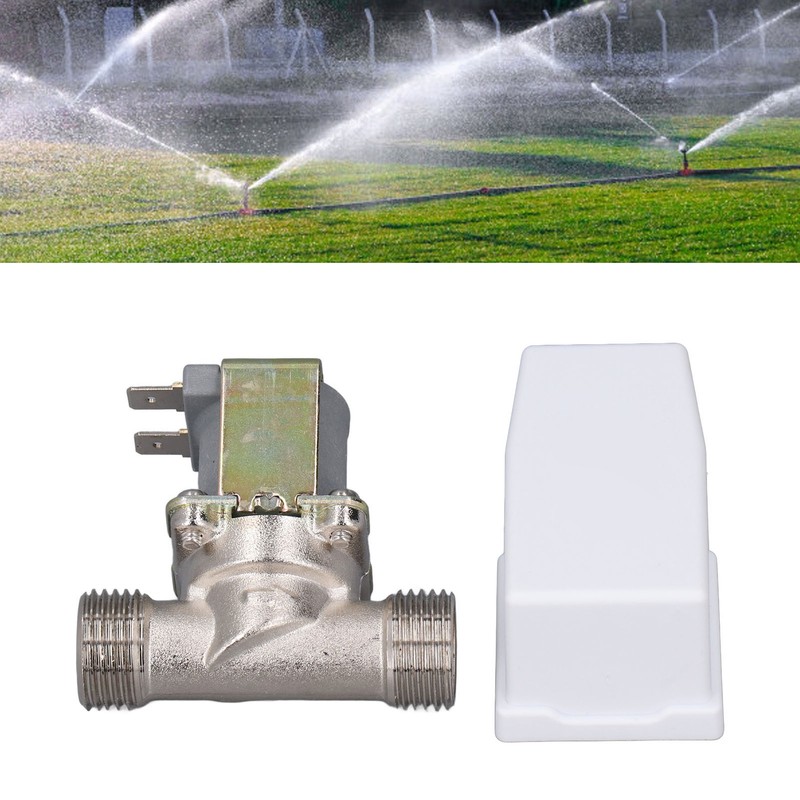 G1/2 Water Inlet Solenoid Valve Anti Backflow Removable Filter Screen