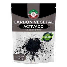 SABIA MADRE TIERRA | Carbón activado de coco en polvo 100g, Grado alimenticio, Calidad Premium, 100% Puro y Natural