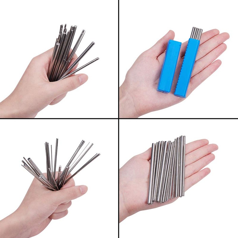 PH PandaHall 30 Size Mandrels, Stainless Steel Mandrel Dowels for