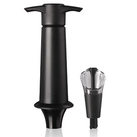 Vacu Vin Black Plastic Wine Pump with Spout 5 x 8.3 x 22 cm