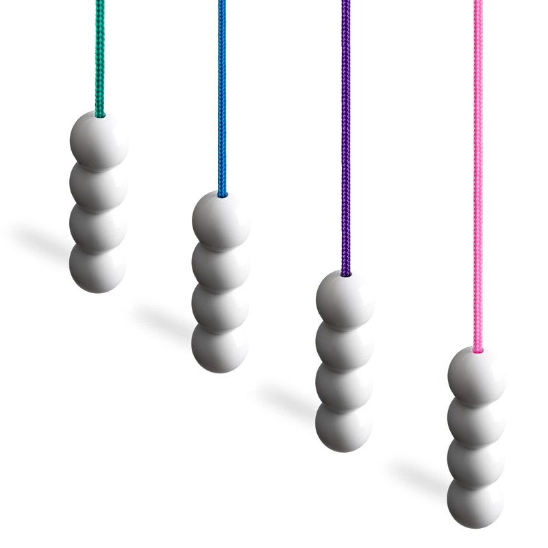 Light Pull Cord String with a Bead Style Ice White