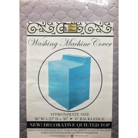 Better Home Vinyl Waterproof Washing Machine or Dryer Cover Dust Free Laundry Appliance Protection (Gray)