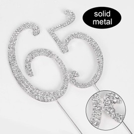 Decoración para tarta Lindar con cristales de estrás (65-oro), Plateado