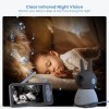 ieGeek 2K Split-Screen Baby Monitor,5" WiFi Audio Baby Monitor with