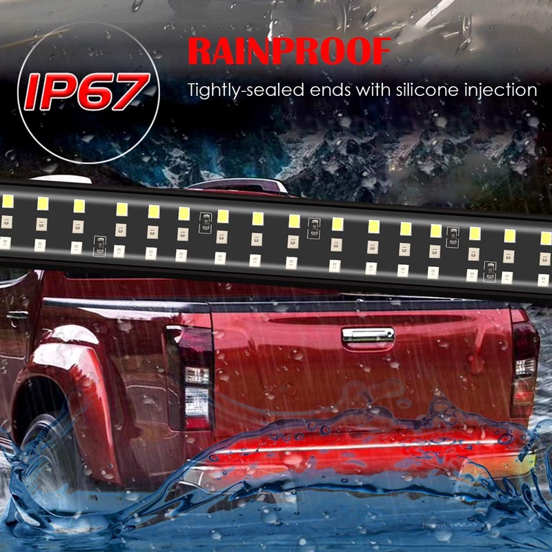 48 Inch Triple Row 360 LED Truck Tailgate Light Bar