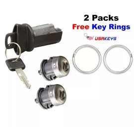 Ford F250 F350 1997-2007 Ignition Cylinder & 2 Door Locks with 2 Ford Keys