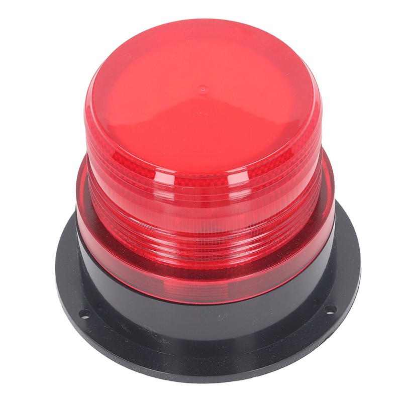 Round Red Warning Light Industrial Emergency LED Rotating Strobe Beacon