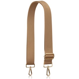 Allzedream Handtasche Riemen Verstellbarer Ersatz Umhängetaschen Breite Taschengurte (Hellbraun-Gold Hardware)