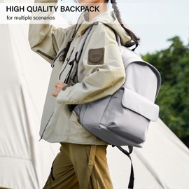 Hanke Casual Backpacks Travel Backpack for Women & Men, Lightweight Carry On Backpack for Work, Hiking wiht Unique Comfort Design (Off White)