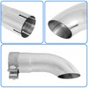 SVULK 2.75 Inch Inlet Turn Down Exhaust Tip, 2.75" ID,