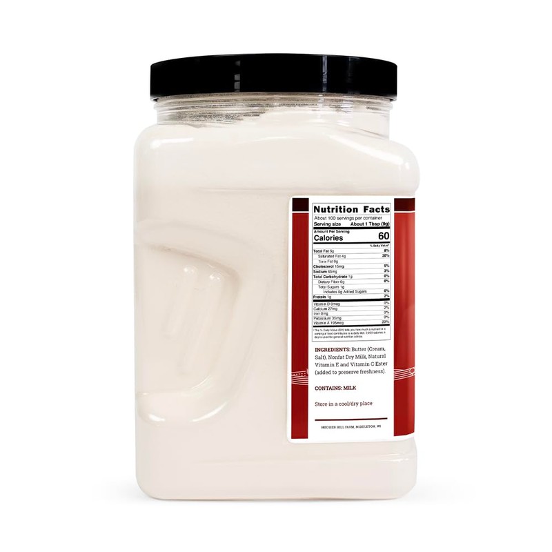 Hoosier Hill Farm Real Butter Powder, 2LB (Pack of 1)