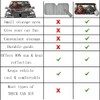 [2025 Upgrade] TDCQQGQQ Windshield Sunshade, Universal Fit for 46-64” Width